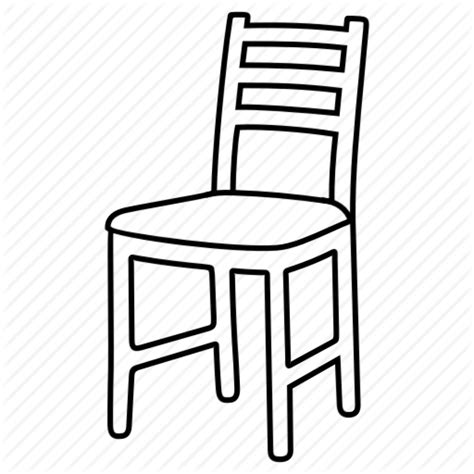 outline image of chair|chair outline clip art.